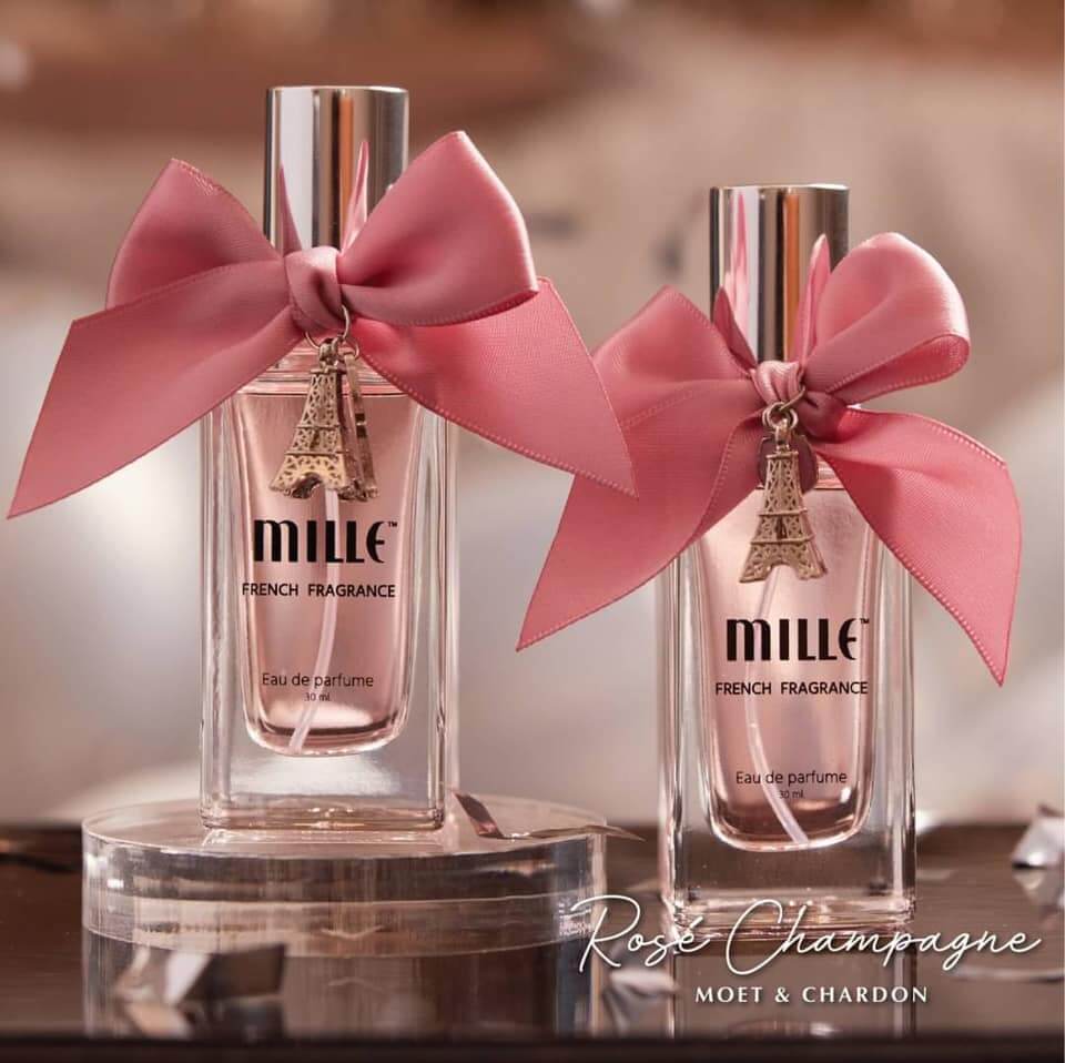 mille,น้ำหอม, Rose Champagne Meot&Chardon , Rose Champagne,Rose Champagne Meot&Chardon Eau De Parfume , น้ำหอม EDP,น้ำหอมแท้จากฝรั่งเศส